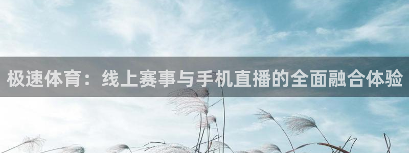 极速体育：线上赛事与手机直播的全面融合体验